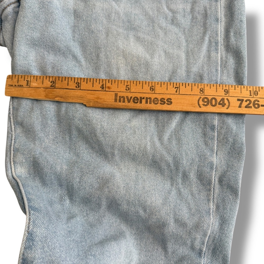 Haute Curve Jeans Womens Size 22 Light Wash Button Fly Frayed Hem Denim - Picture 8 of 12